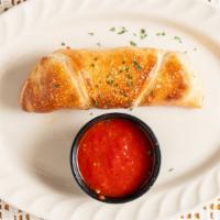 Pepperoni Roll · Pepperoni pizza in a roll.