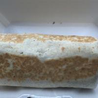 Burrito · Large burrito stuffed with black beans, Mexican rice, fresh guacamole and pico de gallo, let...