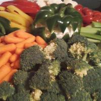 Vegetable Tray With Dip · 