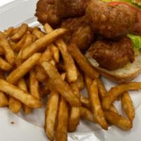 Shrimp Po'Boy · A New Orleans favorite.  Crisp seasoned and fried shrimp on a hoagie bun with special sauce....