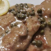 Chicken Piccata With  Side Penne · 