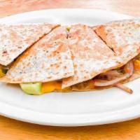 Veggie Quesadilla · Grilled Veggies (tomatoes, Peppers, Onions, Spinach, Mushrooms & Broccoli), Monterey Jack's ...