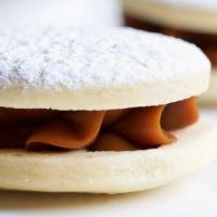 Alfajores · Traditional Peruvian cookies filled with dulce de leche (3 units) (contains dairy)