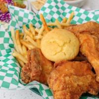 Pop (5) · This is a customer favorite.  5 pieces of pan-fried chicken, served with your choice of side...