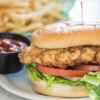 Chicken Sandwich · Customer favorite. Chicken breast battered and fried just like our famous chicken served wit...