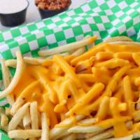 Cheese Fries · Our golden fries covered with delicious cheese sauce