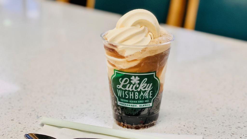 Ice Cream Floats · Our vanilla soft serve swirled in Barq's old fashioned root beer! Change it up with Dr. Pepper, Coke, Orange or Sprite.