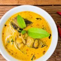 Fish Korma Halal , Gluten Free , Contains Dairy · Tilapia fish cooked in chef's special spiced sauce made with yogurt. Served with basmati ric...