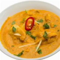 Lamb Korma Halal , Gluten Free , Contains Dairy · Lamb cooked in chef's special spiced sauce made with yogurt. Served with basmati rice. Glute...