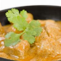 Coconut Lamb Curry Halal , Gluten Free , Contains Dairy · Tender pieces of lamb in coconut curry sauce. Served with basmati rice. Gluten free. Nut fre...