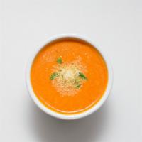 Tomato & Coconut Soup · Spicy. Creamy tomato soup with spices and a touch of coconut.