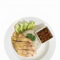 The Original · (Khao-man-gai) Thai traditional boiled boneless chicken with ginger rice.