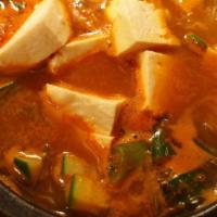 Soybean Paste Stew · Stew made with soybean paste, tofu and vegetables.