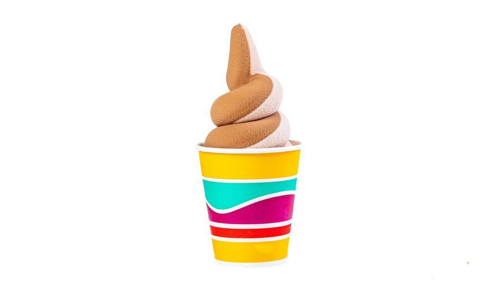 Soft Serve · 4 oz cup. Oat-Milk Based Soft Serve.  Your Choice of Flavor.  Top with Sprinkles
