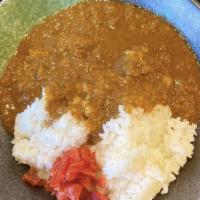 Small Curry Don · Small rice bowl with curry sauce.