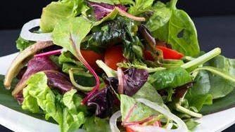 Garden Salad · Fresh romaine, tomatoes, carrots, green peppers, cucumbers, and red onions. Served with pita...