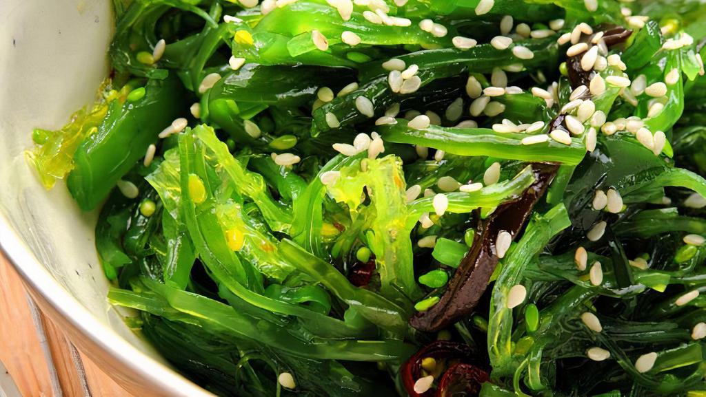 Seaweed Salad · Gluten free, vegetarian. Seaweed, sesame, red chili pepper.