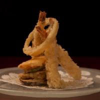 Shrimp Tempura Appetizer · Deep fried shrimp and vegetable in light batter.