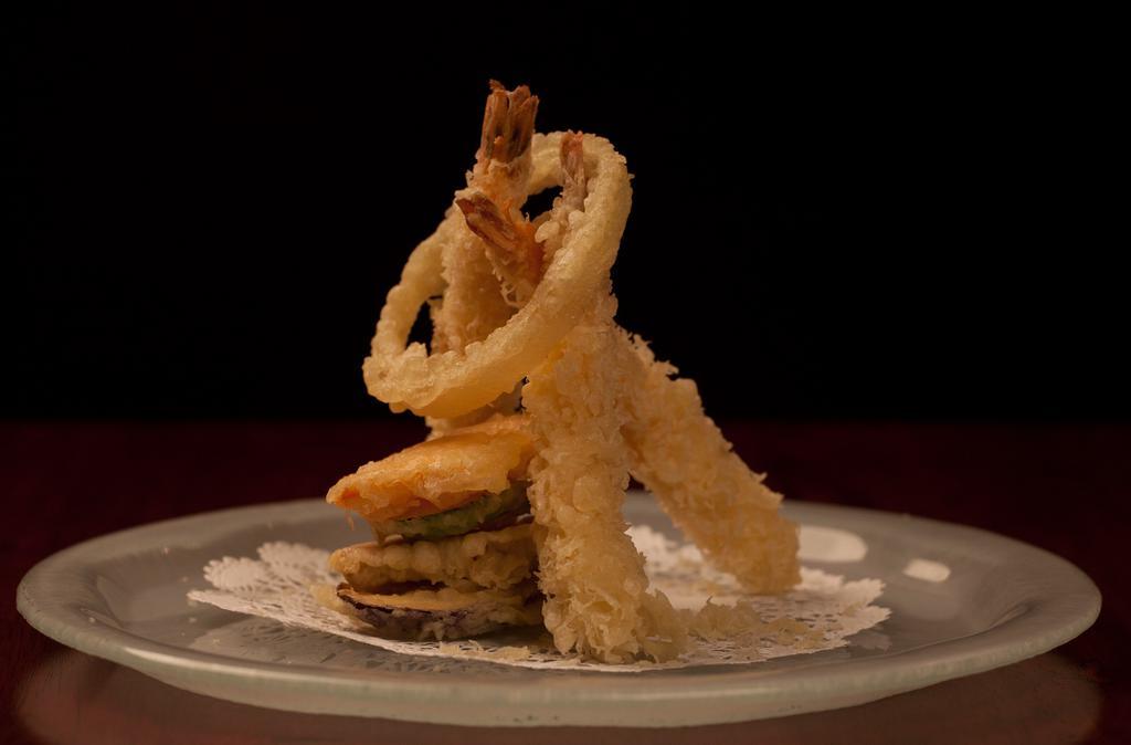 Shrimp Tempura Appetizer · Deep fried shrimp and vegetable in light batter.