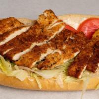 Chicken Cutlet Sandwich · Lettuce, tomato and mayo.