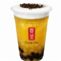 Panda Milk Foam Black Or Green Tea · Black or Green tea base with Tapioca pearl & White pearl topped off with Milk Foam