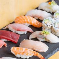 Sushi Dinners · Chef’s choice assortment of select fish cuts and served with miso soup. No substitutions.