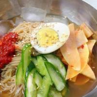 Bibim Naeng Myun · Popular. Buckwheat cold noodles with spicy sauce (spicy).
