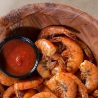 Cold Shrimp · Dozen jumbo shrimp, our signature seasoning, cocktail sauce.