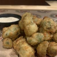 Mason Dixon Fried Okra · With chipotle remoulade dipping sauce.