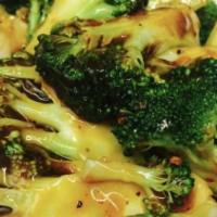 Sautéed Broccoli With Garlic Sauce (Order) · Spicy, vegetarian.