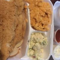 Fish Combo · Your choice of two items and two sides.