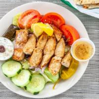 Grilled Chicken Greek Salad · An 