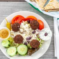 Falafel Greek Salad · An 