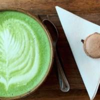 Matcha Latte · Powdered green tea whisked with hot water and blended
 with steamed milk