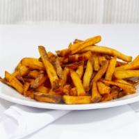 Famous Hand-Cut Fries · Add cheese for an additional charge.