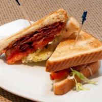 Blt · Served with lettuce, tomatoes, provolone cheese on multi grain bread. Served with Seaso-chips.