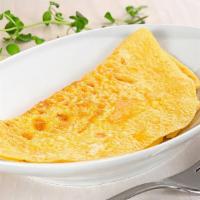 Plain Omelette · Made with three large eggs.