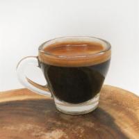 Espresso · Make with the  best Colombian coffee beans
Roasted by us 
100% Arabica  Beans