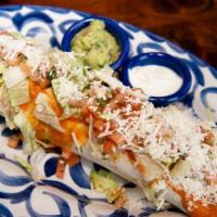 Taquito Bites · Small, crispy, rolled corn tortillas with your choice of shredded chicken or barbacoa. Serve...