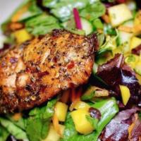 Grilled Chicken Salad · Tossed salad with grilled chicken breast.