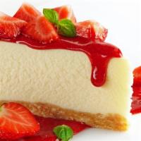 Strawberry Cheesecake · Homemade strawberry cheesecake.