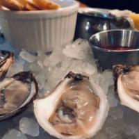 Boutique Oysters · Half a dozen of our boutique oysters from today's list. Served on a bed of crushed ice with ...