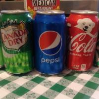 Can Soda · coke, pepsi, sprite,ginger ale, diet