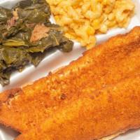 Whiting Fish Platter (Lg.) · wWhitings with two choices of sides.