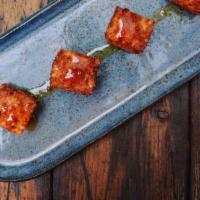 Crispy Cheese Bites · Gluten free.   Served with Pepper jelly.