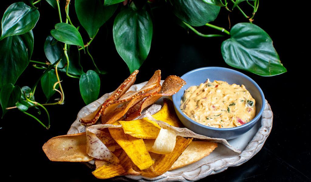 Seasonal Dip · Call Your Mother's Bagel Chips, Terra Root Chips