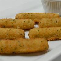 Mozzarella Sticks · Served with side marinara sauce.