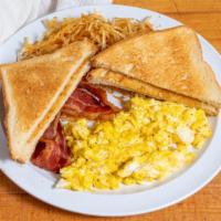 Egg Platters · With choice of breakfast meat, home fries, and two pieces of toast.