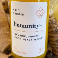 Immunity + Shot · Turmeric, Ginger, Lemon, Black Pepper