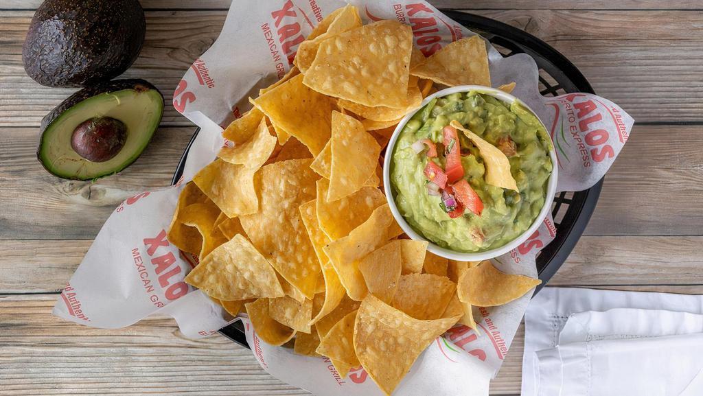 Guacamole Dip · A great appetizer, made with fresh avocados, pico de gallo and fresh lime. Served with chips.